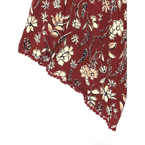 Torrid Super Soft Knit Mini Jersey Mock Neck Skater Dress 5X Bell Sleeves Floral - Picture 5 of 8